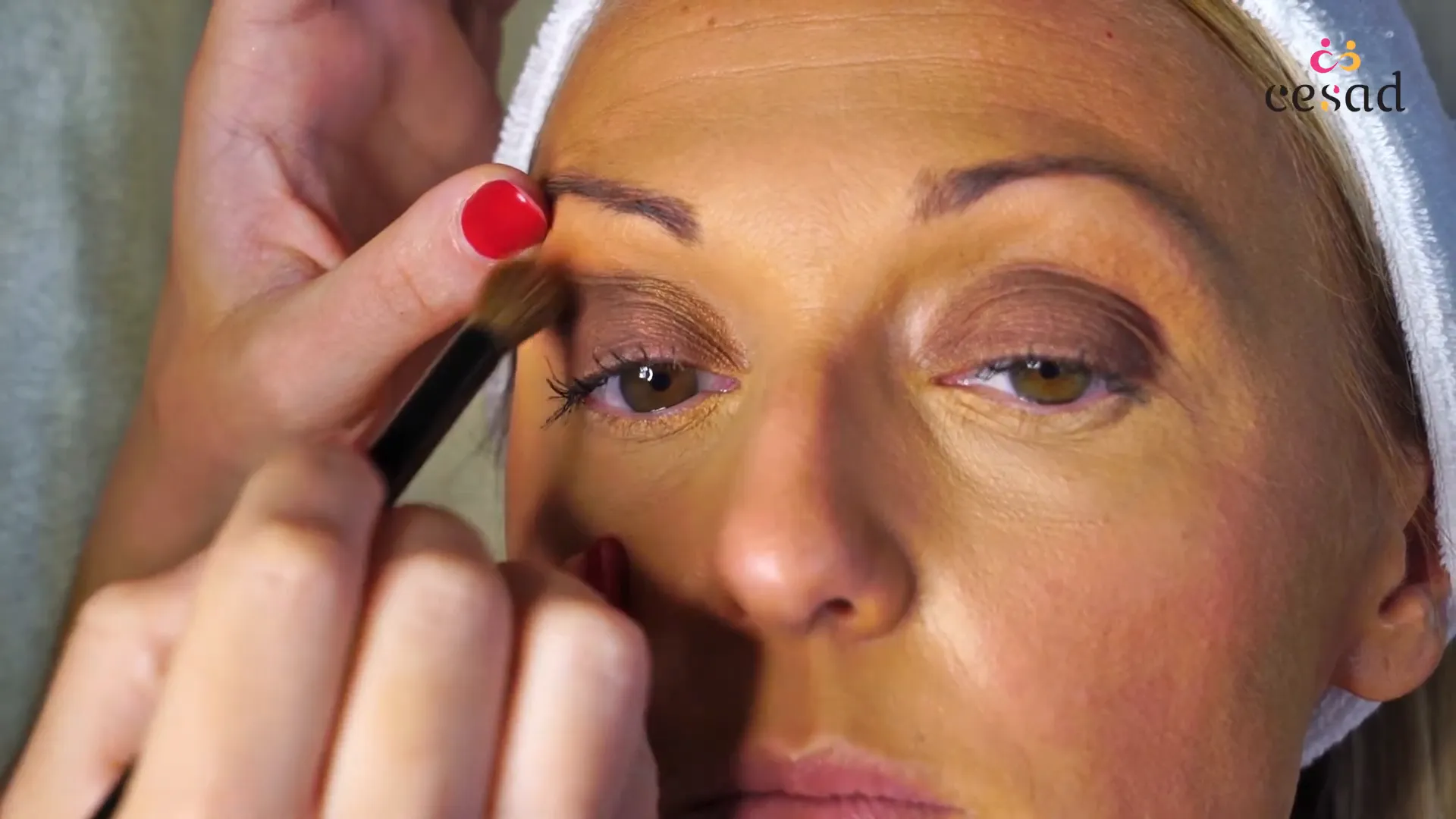 Dégradé avec le fard plus foncé